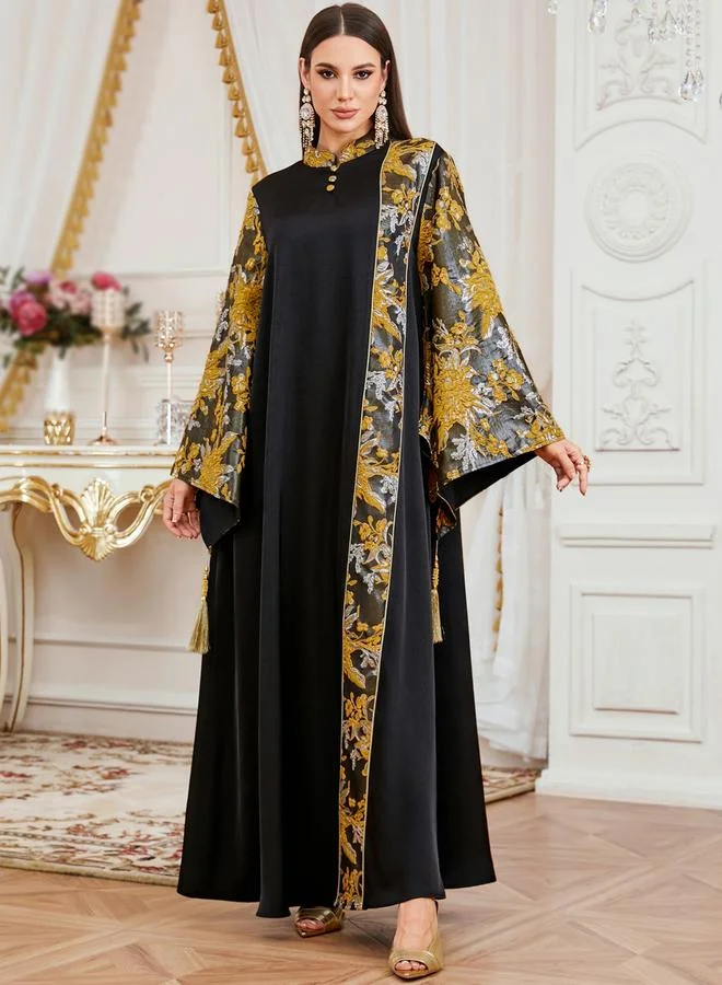 Take Two Women Embroidered Kimono Sleeve Jalabiya